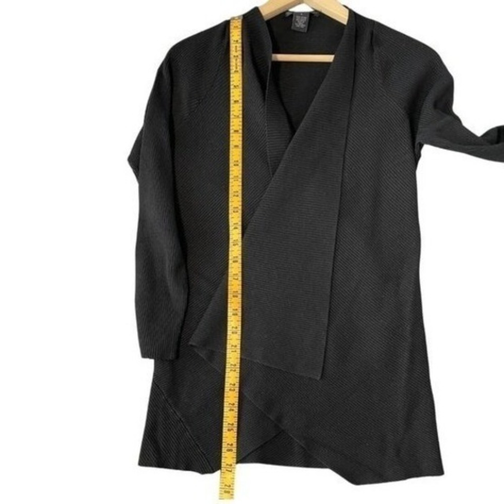 Design History Open Front Cardigan Sweater Womens Size L Black Casual Office - Picture 7 of 7